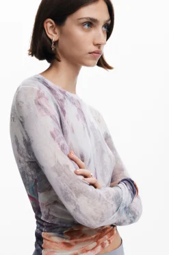 Ropa De Punto|Jerséis-Desigual Jersey cuello perkins arty