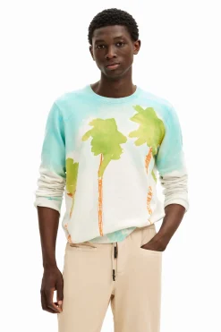 Jerséis Y Sudaderas-Desigual Jersey de punto acuarela
