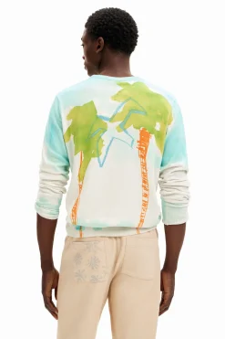 Jerséis Y Sudaderas-Desigual Jersey de punto acuarela