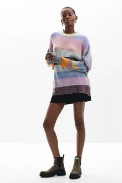 Ropa De Punto|Jerséis-Desigual Jersey de punto rayas