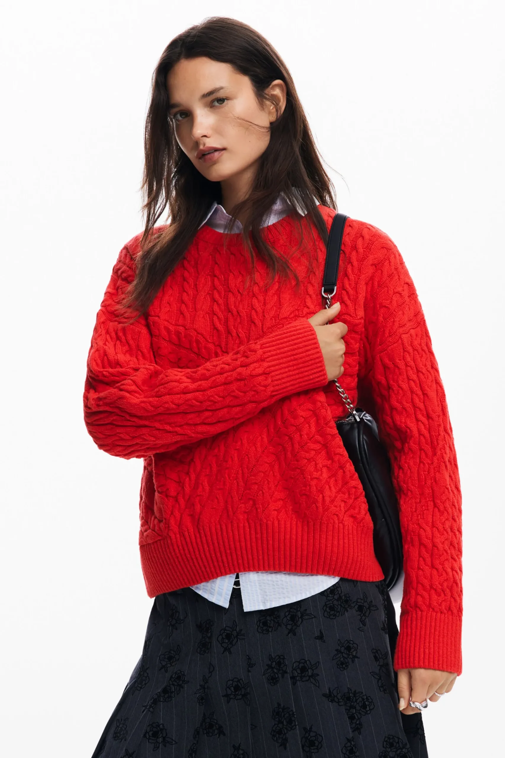 Ropa De Punto|Jerséis-Desigual Jersey de punto relieves