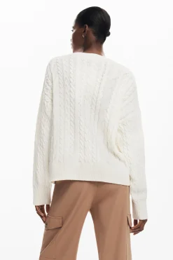 Ropa De Punto|Jerséis-Desigual Jersey detalles espiga