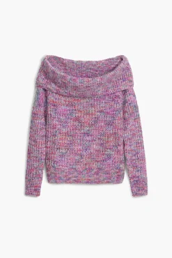 Jerséis|Ropa De Punto-Desigual Jersey escote bardot