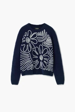 Ropa De Punto|Jerséis-Desigual Jersey estampado flor