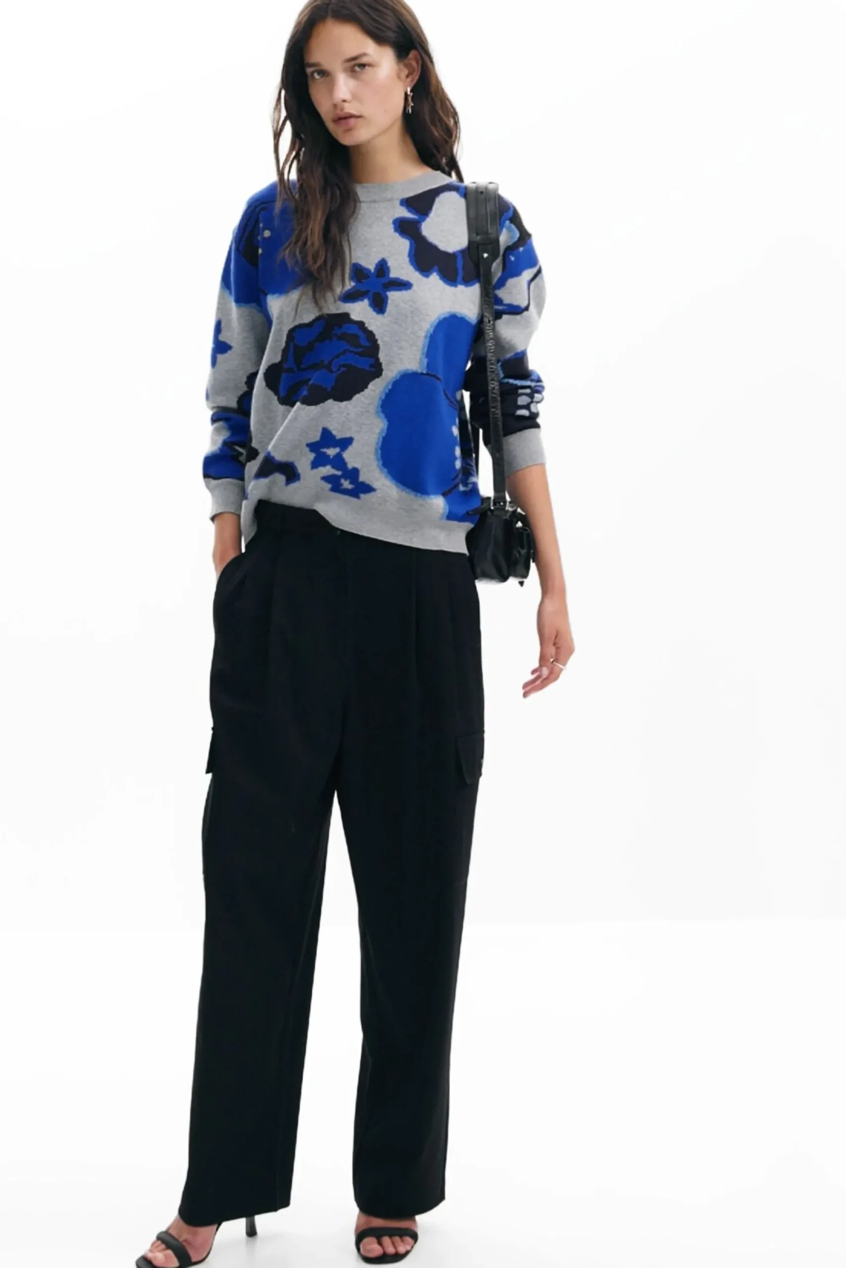 Ropa De Punto|Jerséis-Desigual Jersey flores