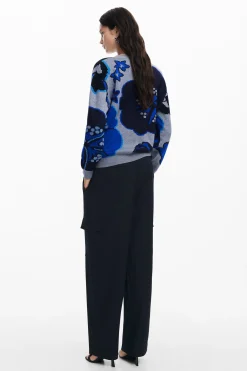 Ropa De Punto|Jerséis-Desigual Jersey flores