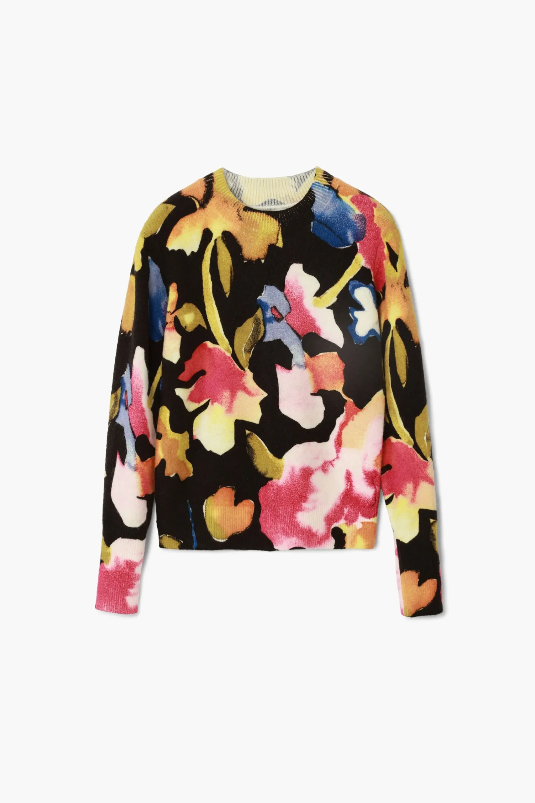 Ropa De Punto|Jerséis-Desigual Jersey flores arty