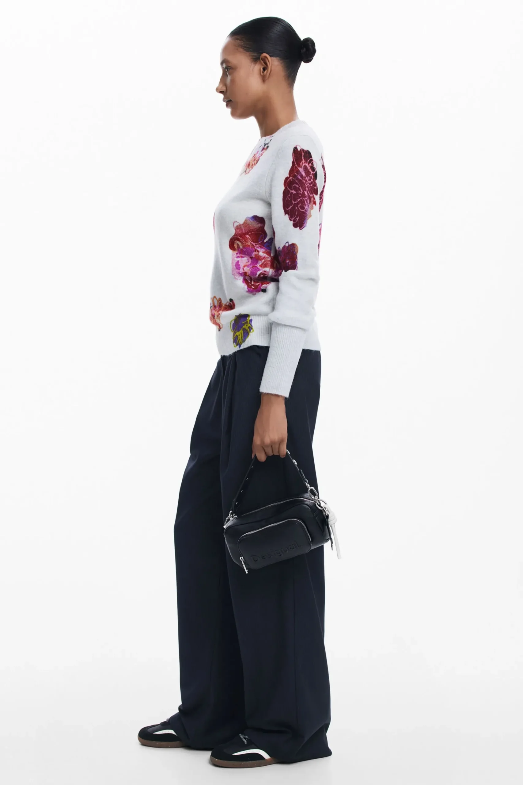 Ropa De Punto|Jerséis-Desigual Jersey flores M. Christian Lacroix