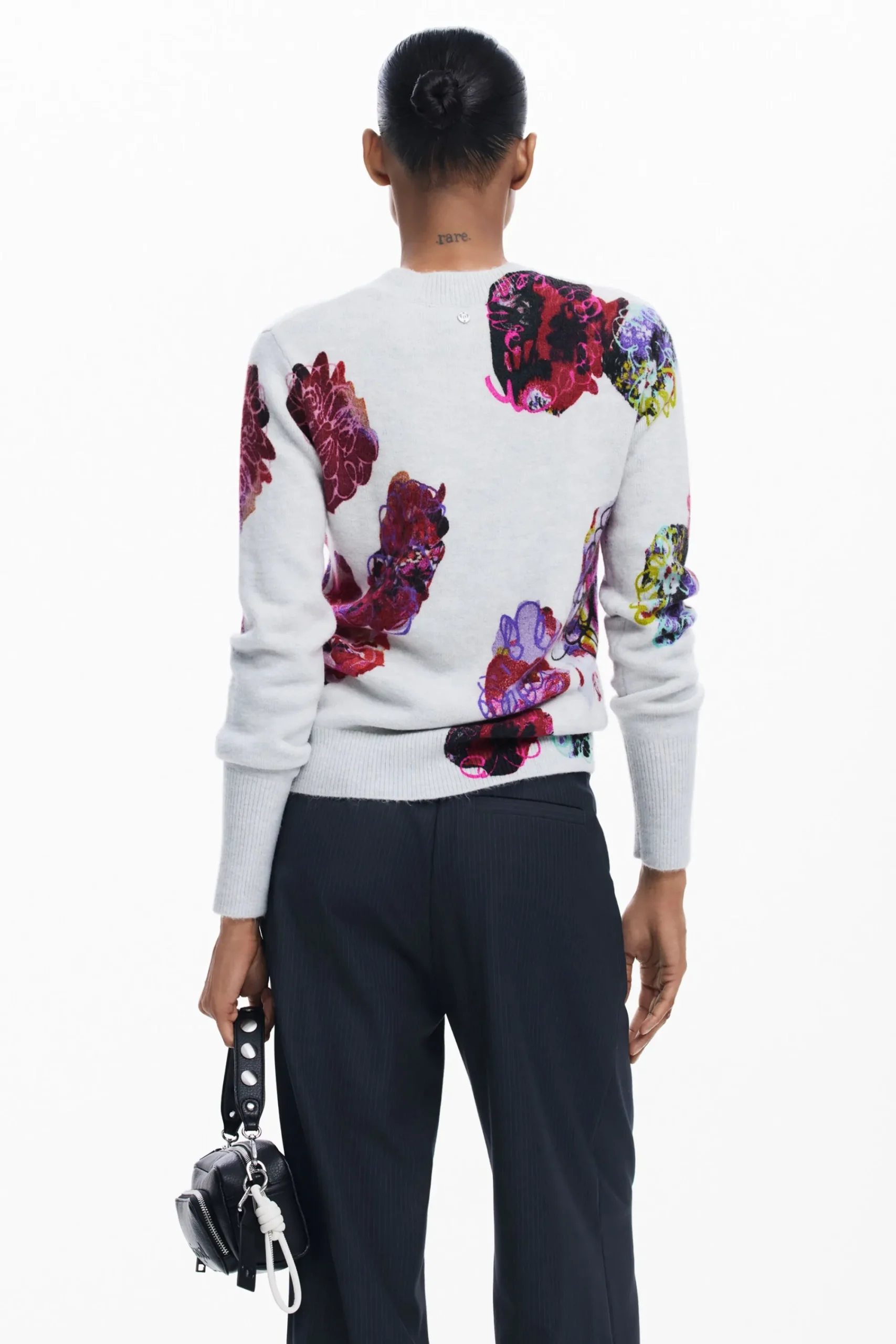 Ropa De Punto|Jerséis-Desigual Jersey flores M. Christian Lacroix
