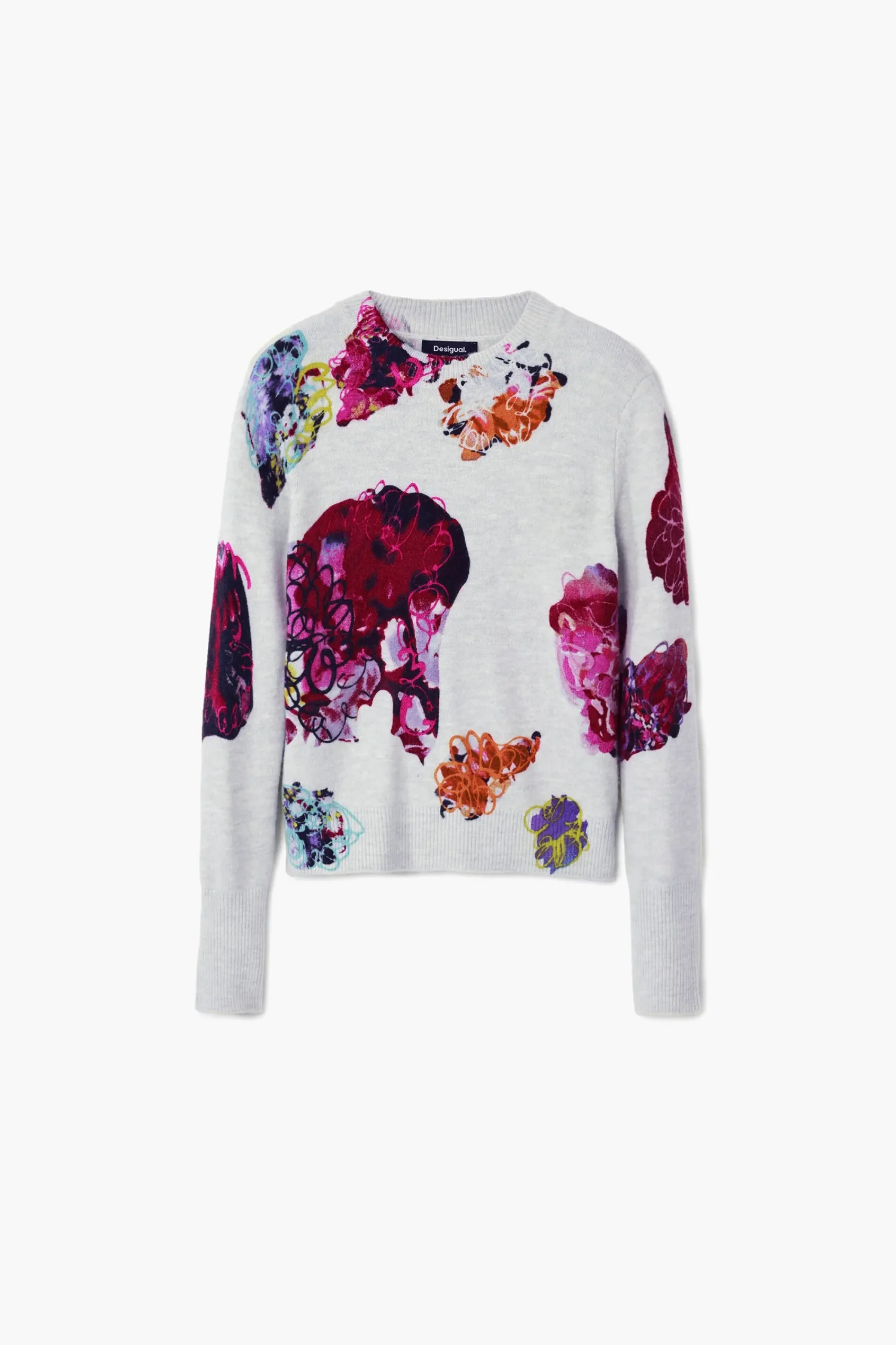 Ropa De Punto|Jerséis-Desigual Jersey flores M. Christian Lacroix