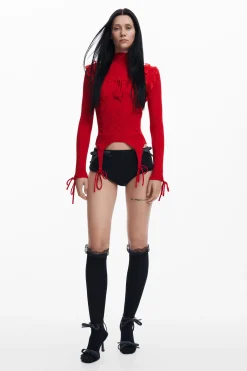 Ropa De Punto|Jerséis-Desigual Jersey lazos María Escoté