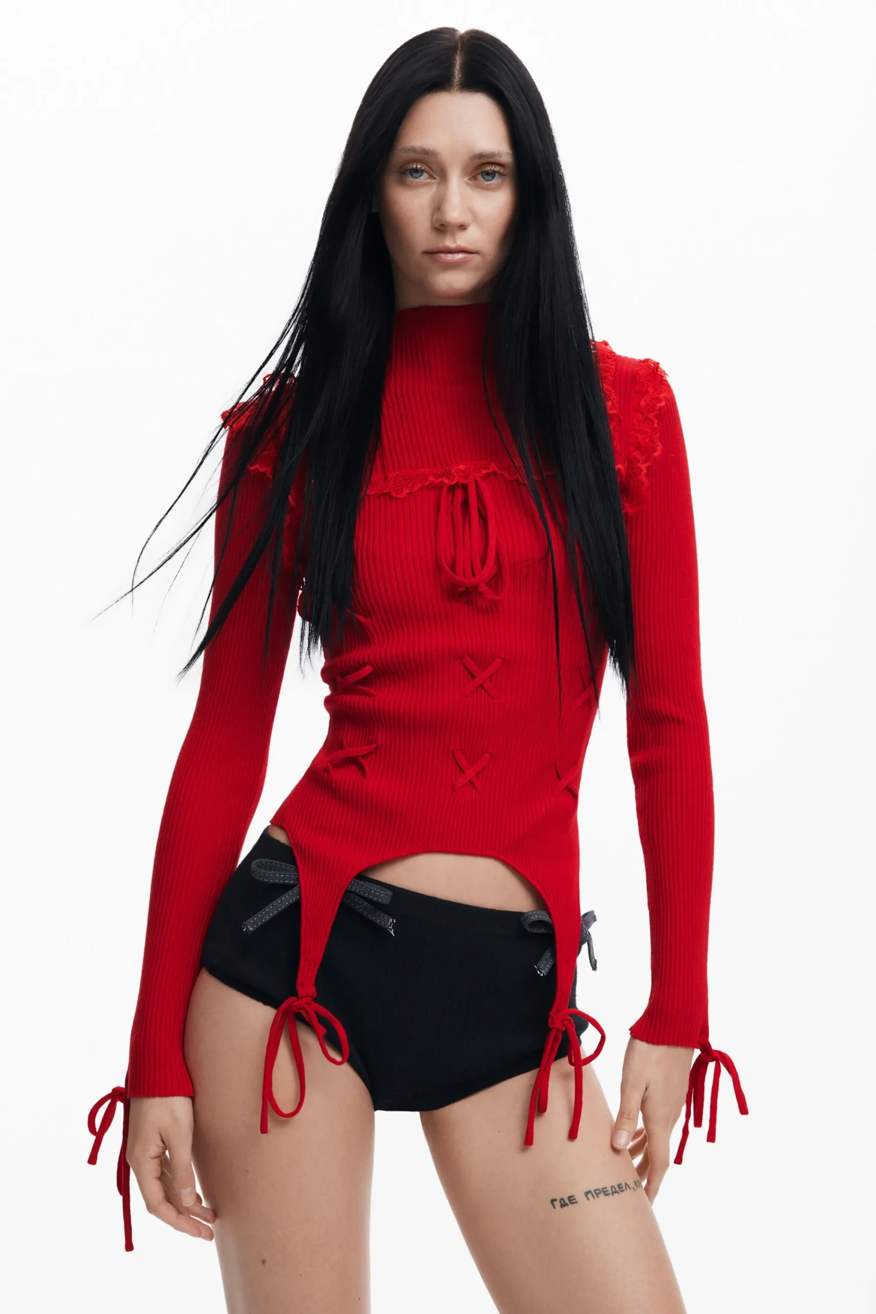 Ropa De Punto|Jerséis-Desigual Jersey lazos María Escoté