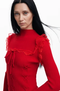 Ropa De Punto|Jerséis-Desigual Jersey lazos María Escoté