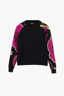 Ropa De Punto|Jerséis-Desigual Jersey mangas flores