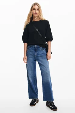 Ropa De Punto|Jerséis-Desigual Jersey mangas textura
