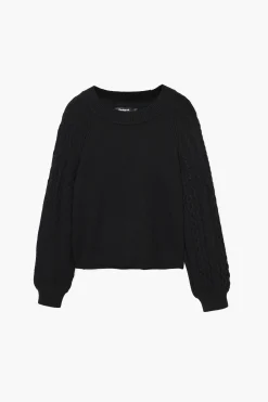 Ropa De Punto|Jerséis-Desigual Jersey mangas textura