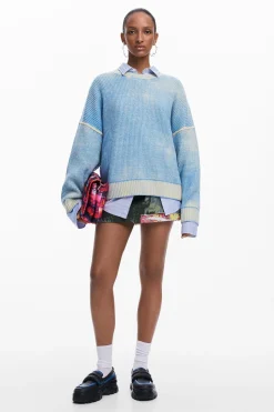 Ropa De Punto|Jerséis-Desigual Jersey oversize tie-dye