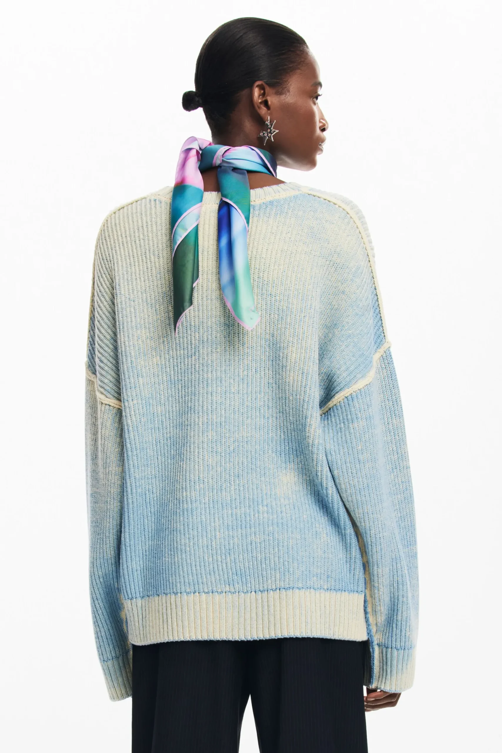 Ropa De Punto|Jerséis-Desigual Jersey oversize tie-dye