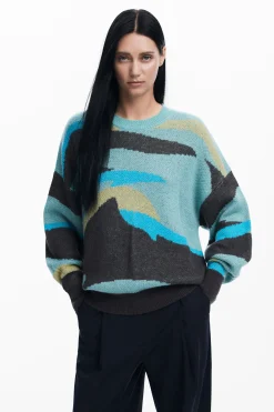 Ropa De Punto|Jerséis-Desigual Jersey paisaje