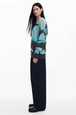 Ropa De Punto|Jerséis-Desigual Jersey paisaje