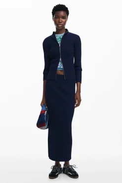 Jerséis-Desigual Jersey punto canalé