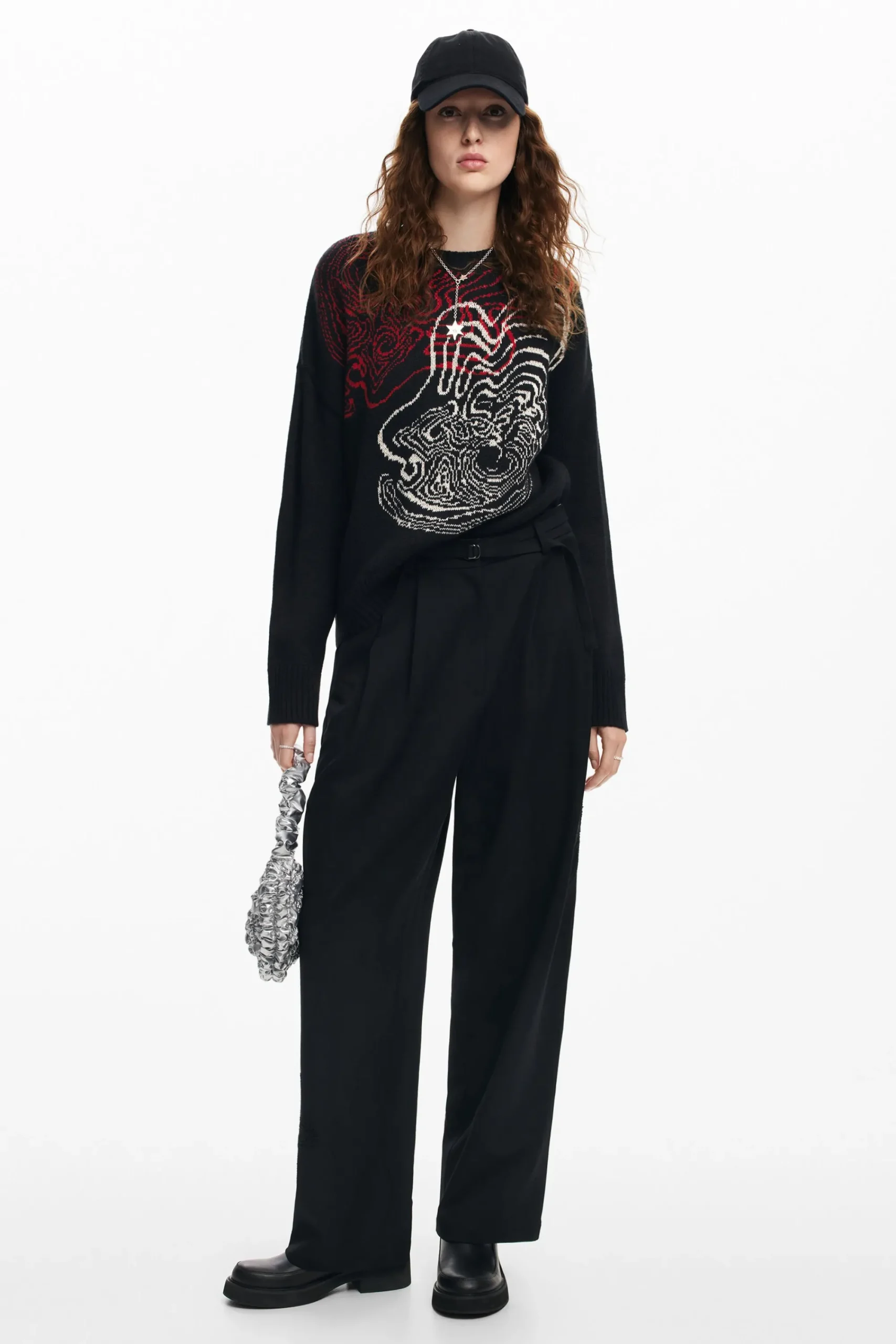 Ropa De Punto|Jerséis-Desigual Jersey punto ondas M. Christian Lacroix