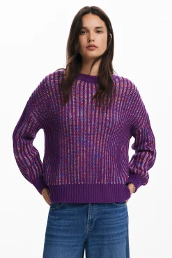 Ropa De Punto|Jerséis-Desigual Jersey punto rayas