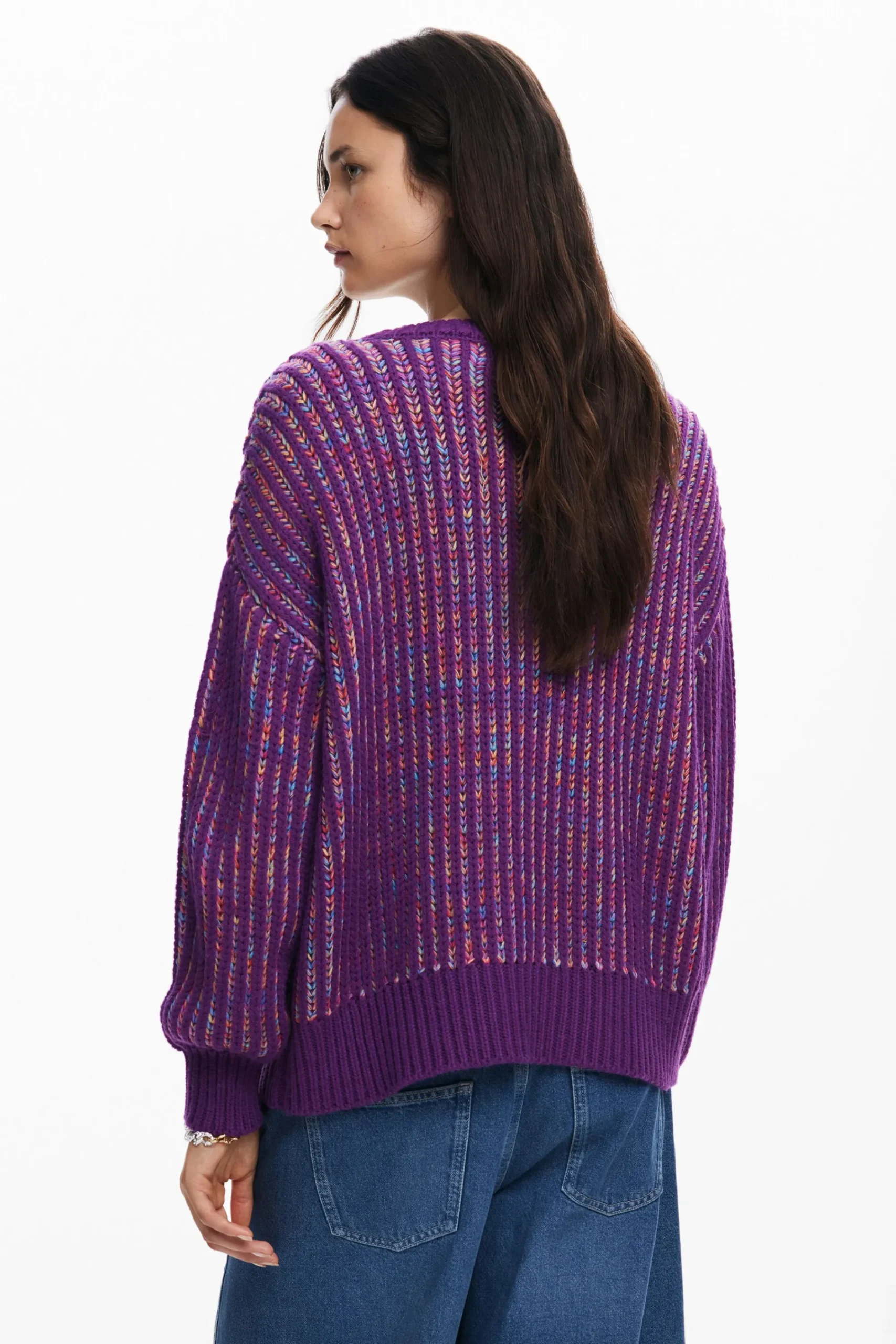 Ropa De Punto|Jerséis-Desigual Jersey punto rayas
