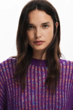 Ropa De Punto|Jerséis-Desigual Jersey punto rayas