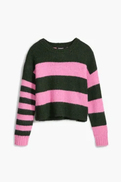 Ropa De Punto|Jerséis-Desigual Jersey rayas bicolor