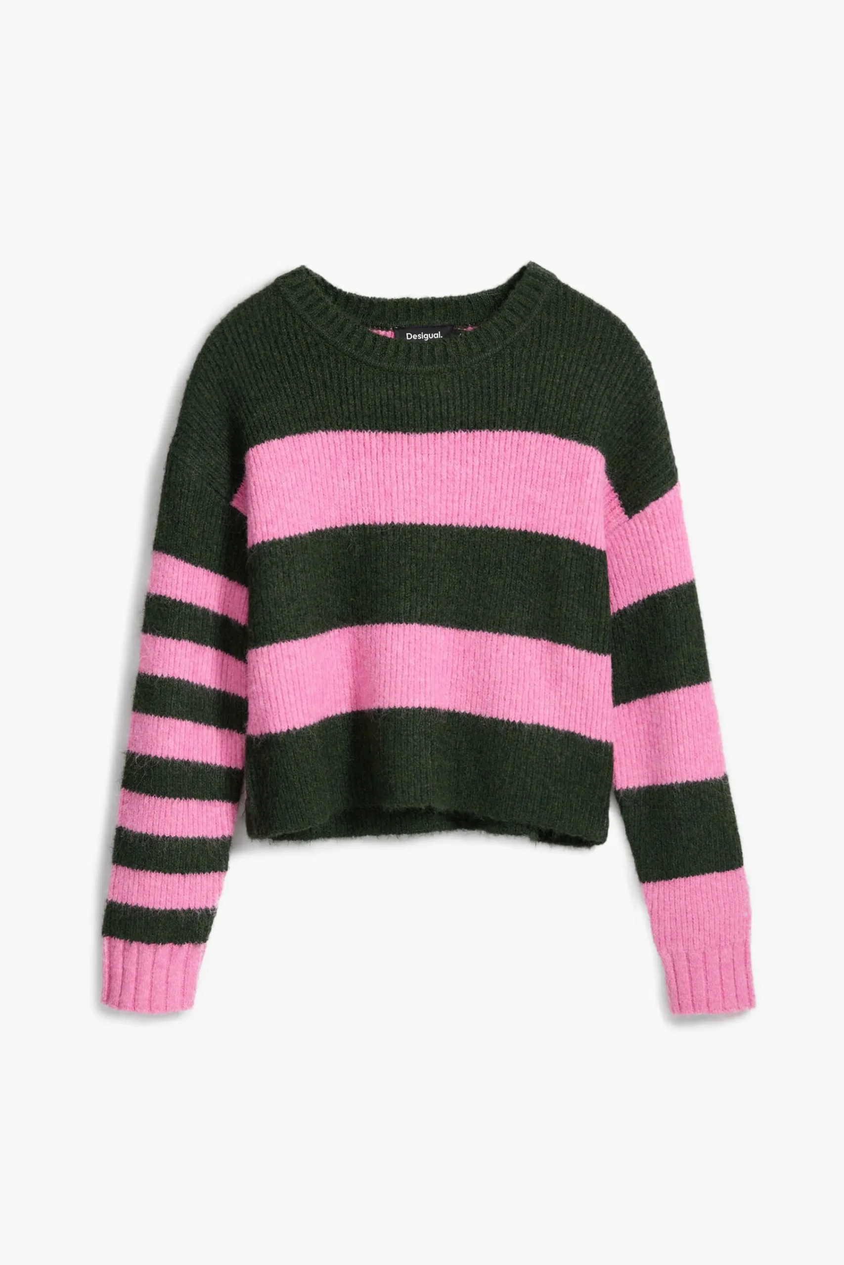 Ropa De Punto|Jerséis-Desigual Jersey rayas bicolor