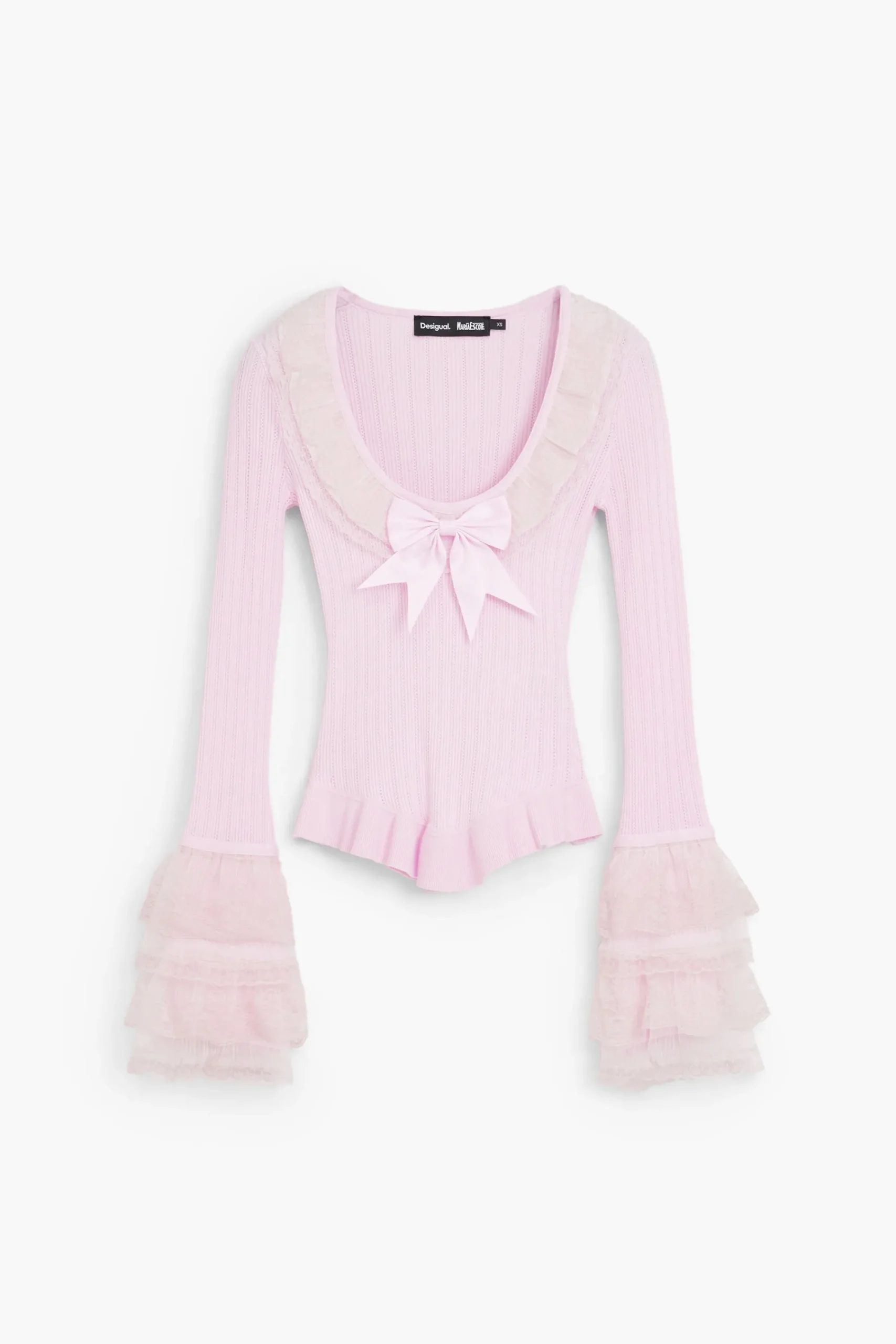 Ropa De Punto|Jerséis-Desigual Jersey romántico María Escoté