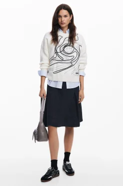 Ropa De Punto|Jerséis-Desigual Jersey trazos M. Christian Lacroix