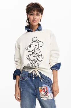 Vaqueros|Pantalones-Desigual Jogger combinado Mickey Mouse