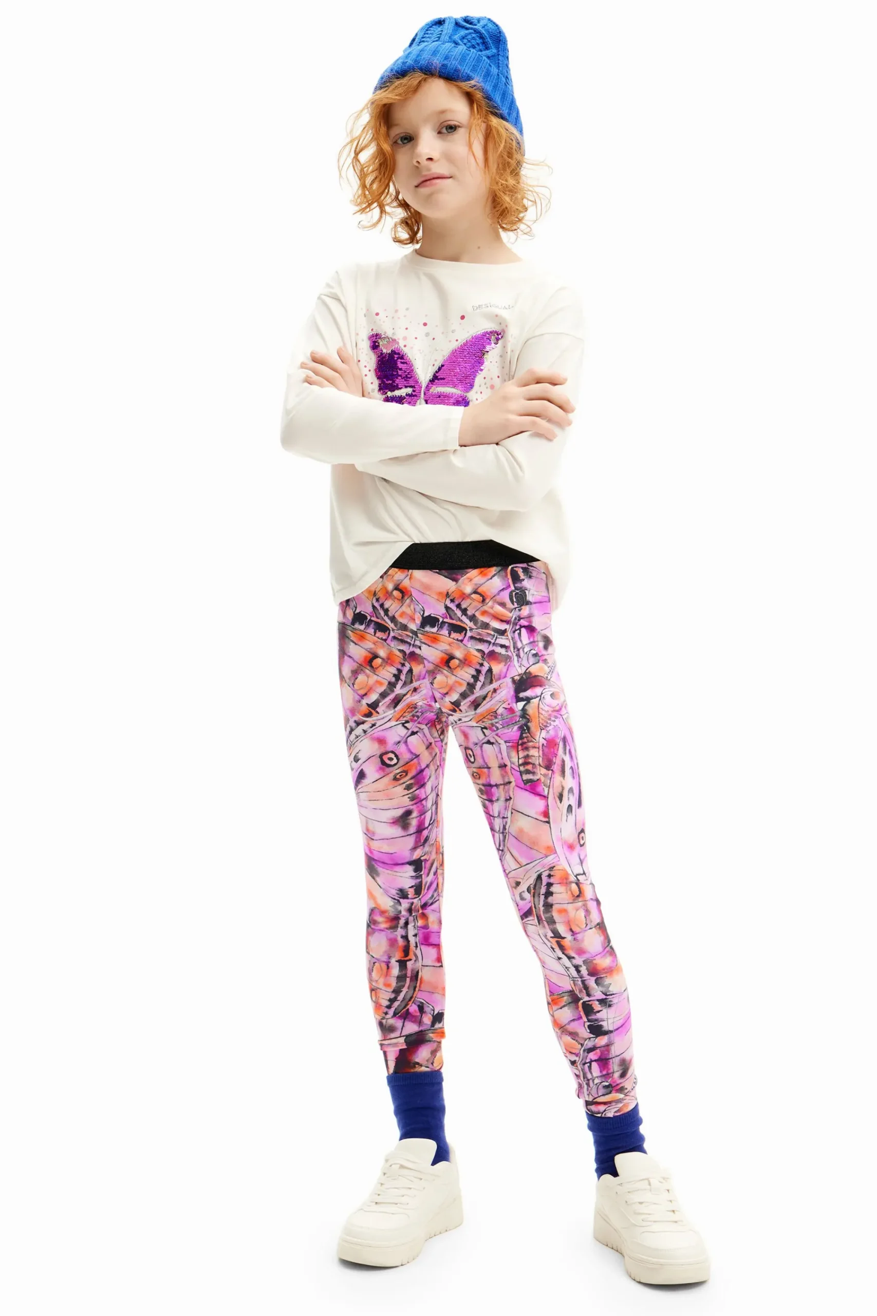 Faldas Y Pantalones|Leggings-Desigual Leggings alas de mariposa