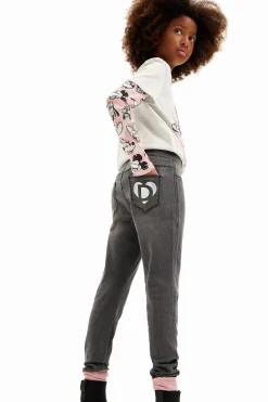 Faldas Y Pantalones-Desigual Leggings denim elásticos
