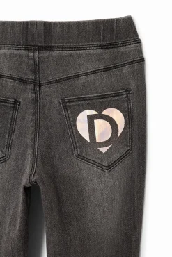 Faldas Y Pantalones-Desigual Leggings denim elásticos