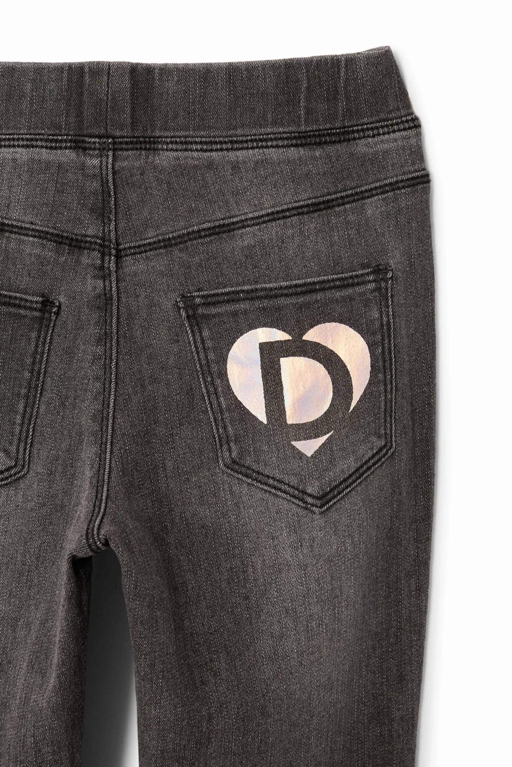 Faldas Y Pantalones-Desigual Leggings denim elásticos