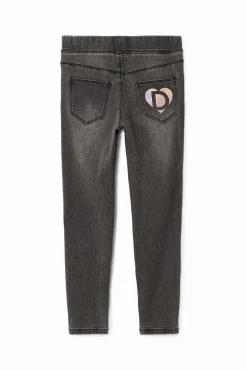 Faldas Y Pantalones-Desigual Leggings denim elásticos