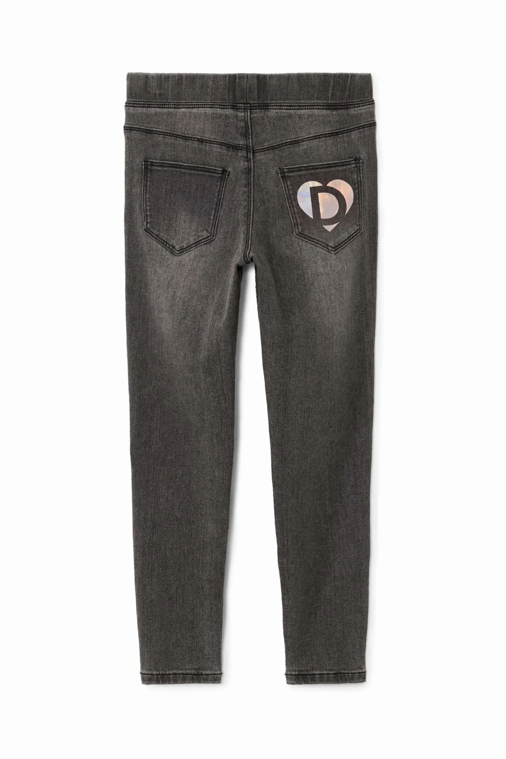 Faldas Y Pantalones-Desigual Leggings denim elásticos