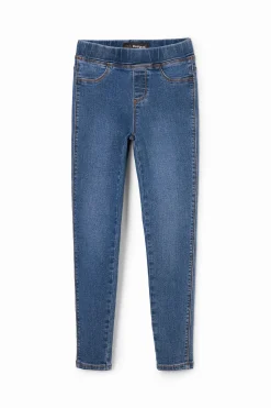 Faldas Y Pantalones-Desigual Leggings denim elásticos