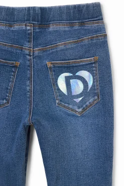 Faldas Y Pantalones-Desigual Leggings denim elásticos