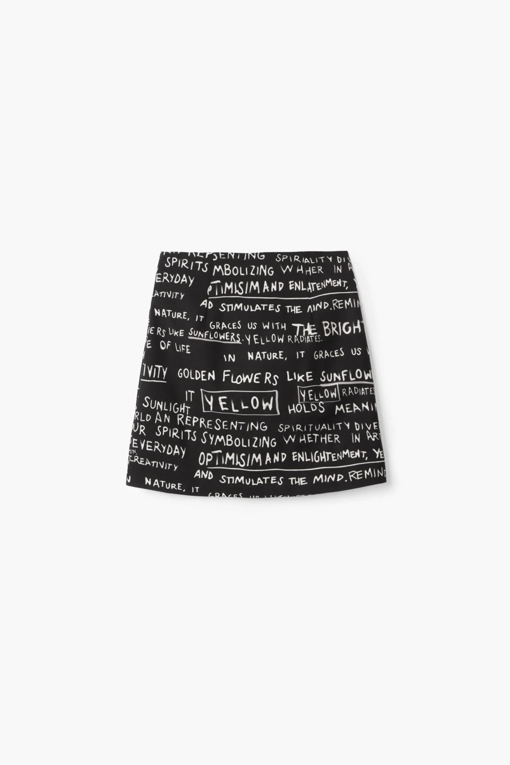 Faldas Y Shorts-Desigual Minifalda estampado frases