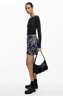 Faldas Y Shorts-Desigual Minifalda flores
