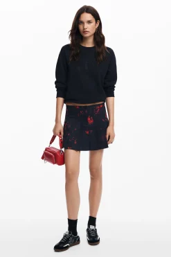 Faldas Y Shorts-Desigual Minifalda plisada M.Christian Lacroix