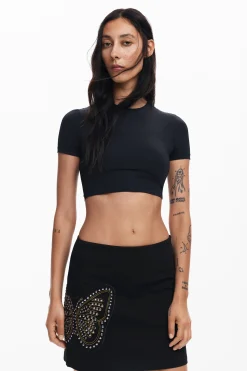 Faldas Y Shorts-Desigual Minifalda slim mariposa