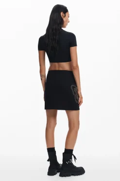 Faldas Y Shorts-Desigual Minifalda slim mariposa
