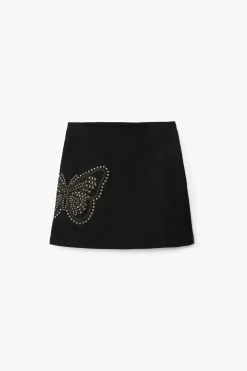 Faldas Y Shorts-Desigual Minifalda slim mariposa