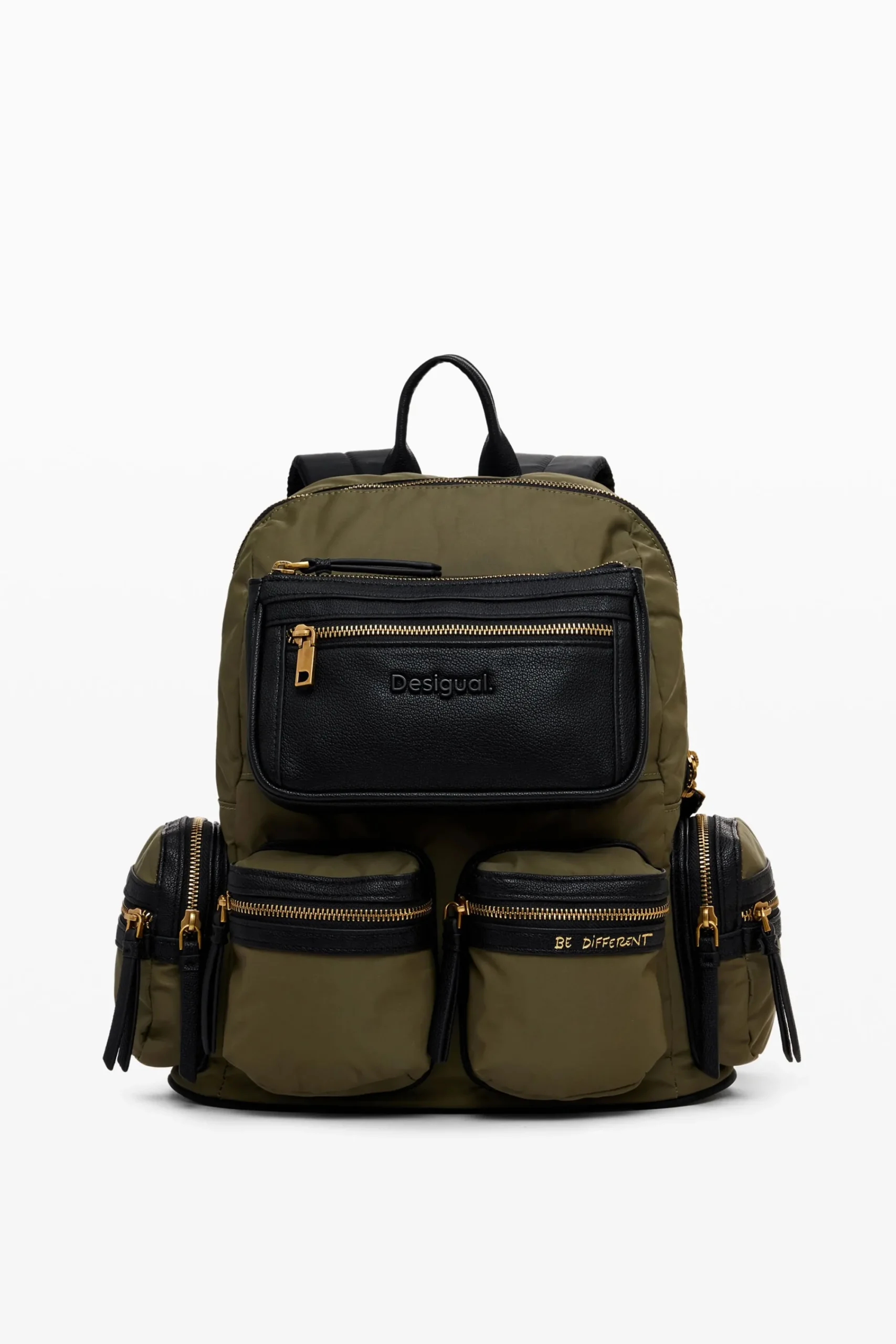 Mochilas|Mochilas-Desigual Mochila de nailon de alta capacidad