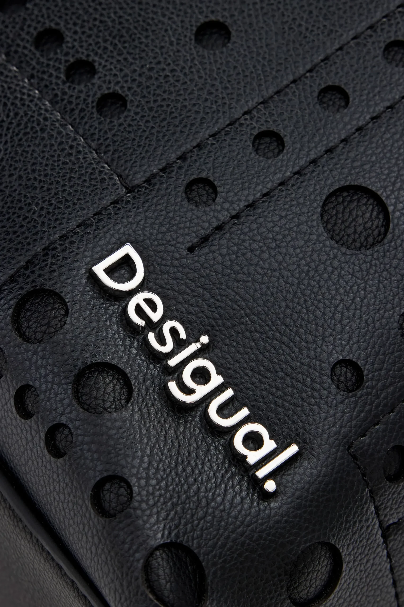 Mochilas|Mochilas-Desigual Mochila efecto piel círculos